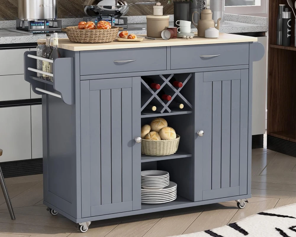 kitchen island cart on wheels