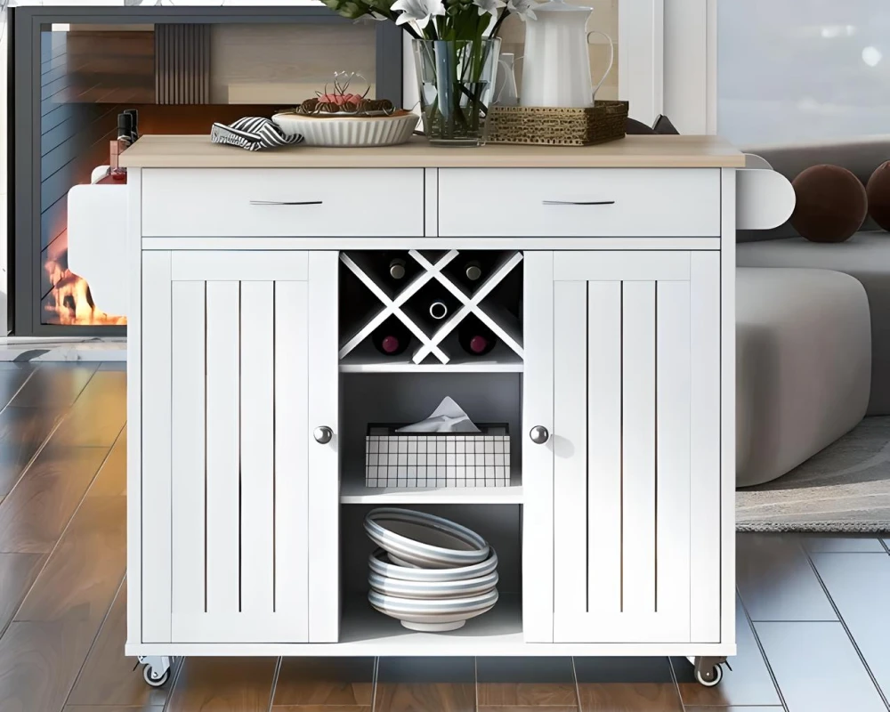 small rolling kitchen cart